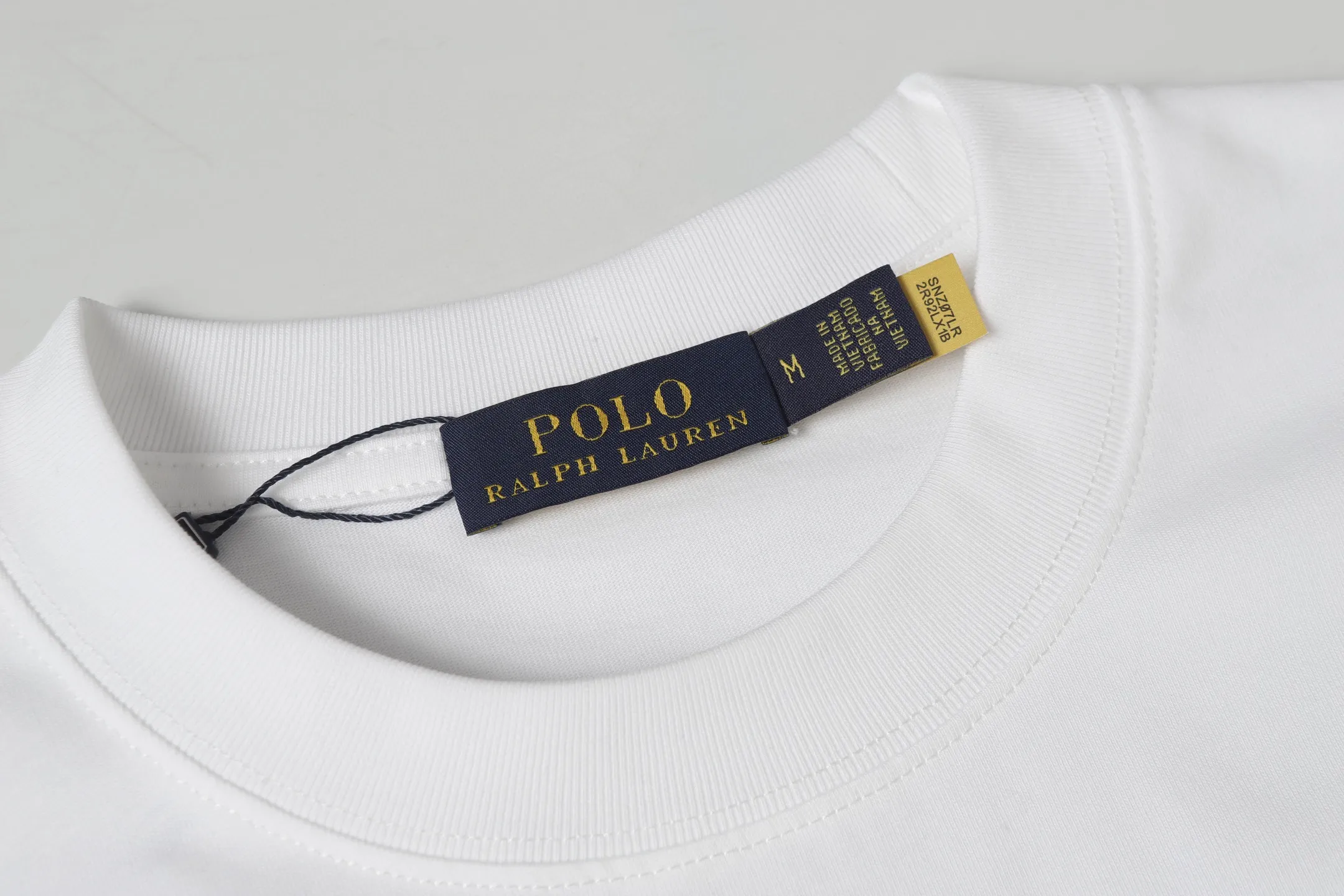 Ralph Lauren/ Classic logo T Os Same Style ：Black White Size：S M L XL